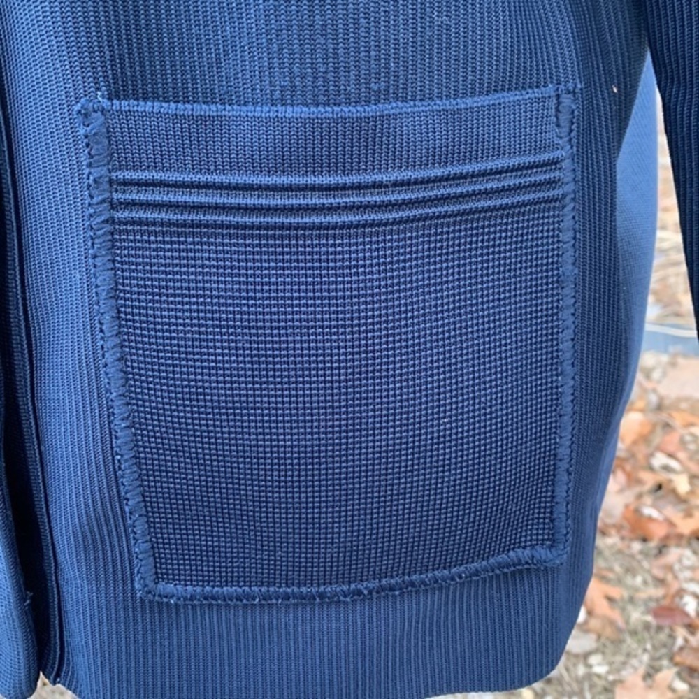 Vintage Hedy Knits of California Navy blue Button Cardigan Sweater Medium